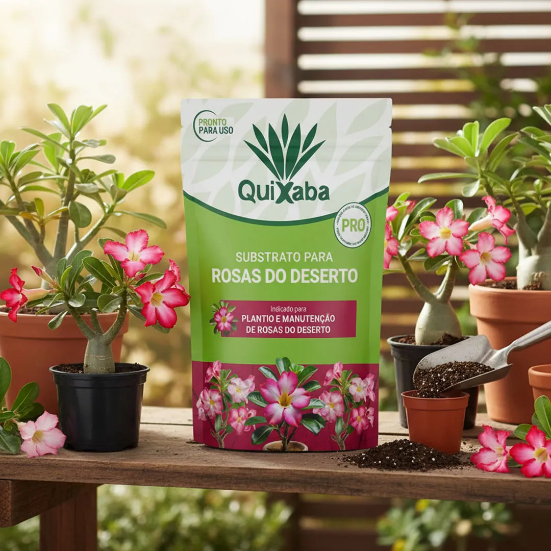 4x Substrato para Rosa do Deserto 3L Quixaba