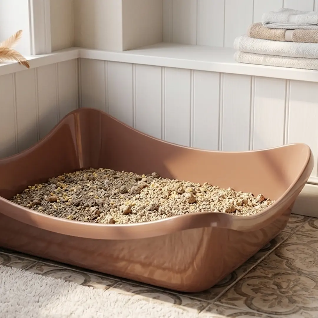 Bandeja Higiênica para Gatos Stark Wave Sandbox Bege