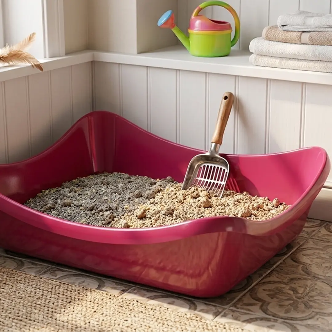 Bandeja Higiênica para Gatos Stark Wave Sandbox Magenta