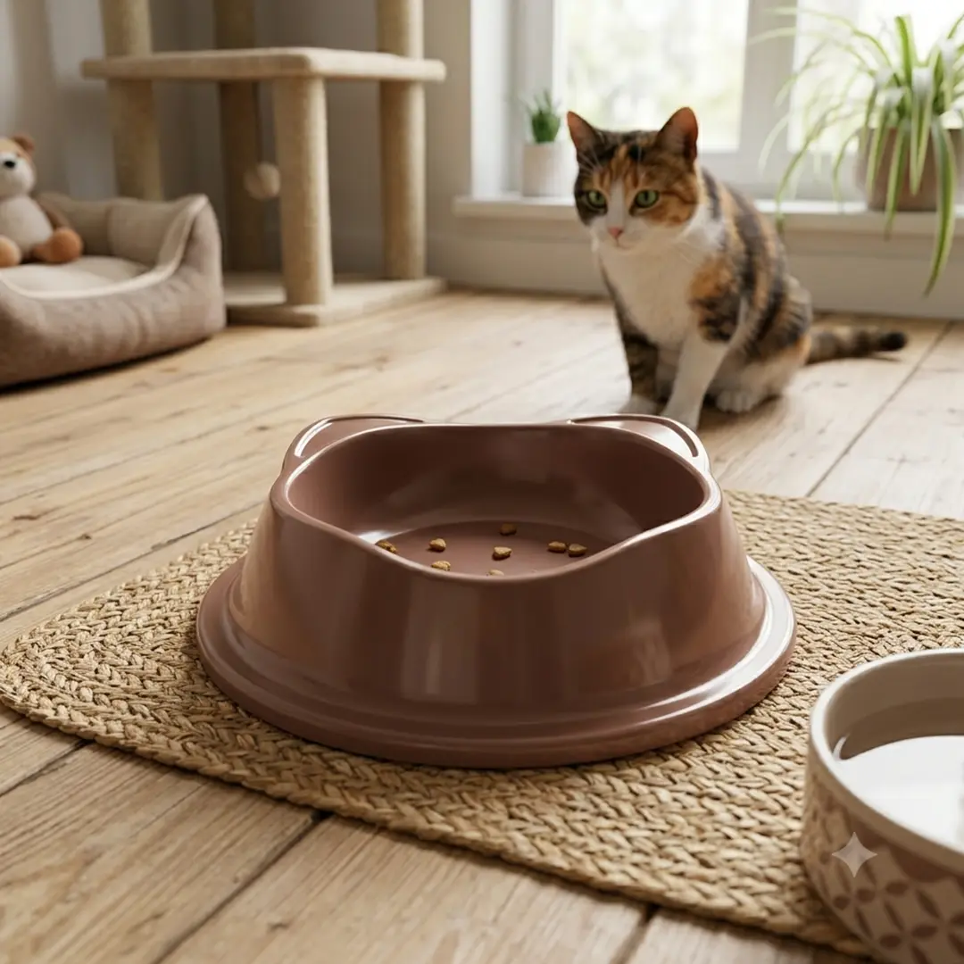 Comedouro Stark Cat Bowl Bege 150ml para Gatos Stark Pet