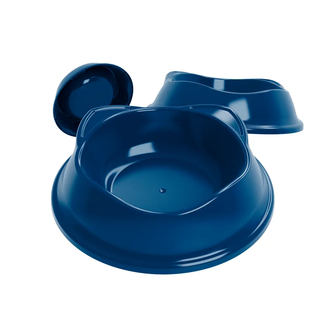 Comedouro Stark Cat Bowl Azul Cobalto 150ml para Gatos Stark Pet