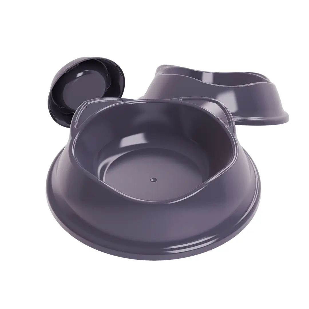Comedouro Stark Cat Bowl Cinza 150ml para Gatos Stark Pet