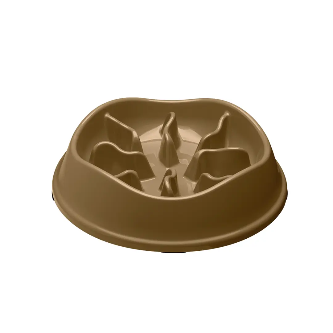 Comedouro Lento Interativo Stark Slow para Cães 550ml Bege