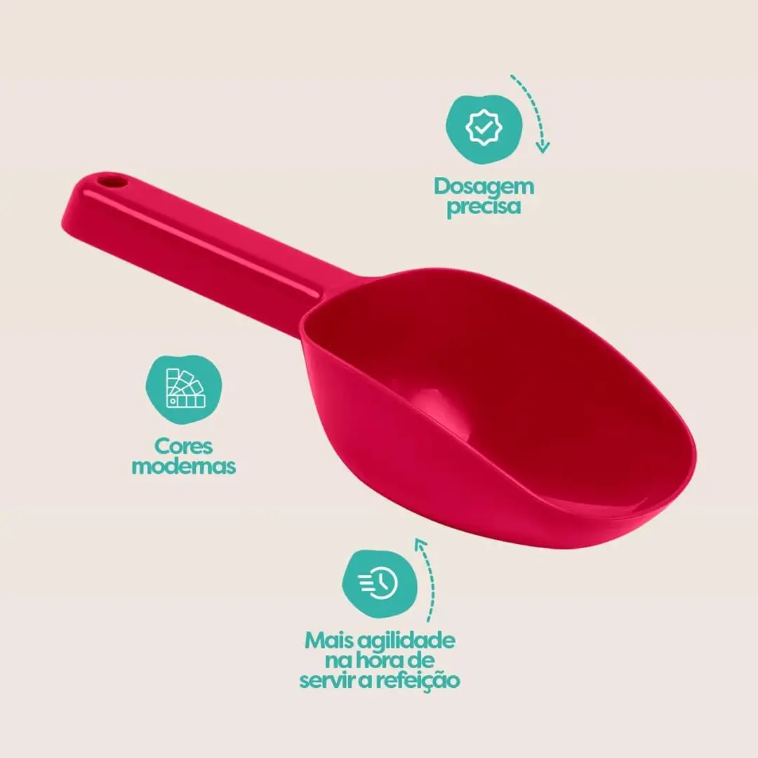 Pá Dosadora Stark Scoop para Ração 200ml Magenta