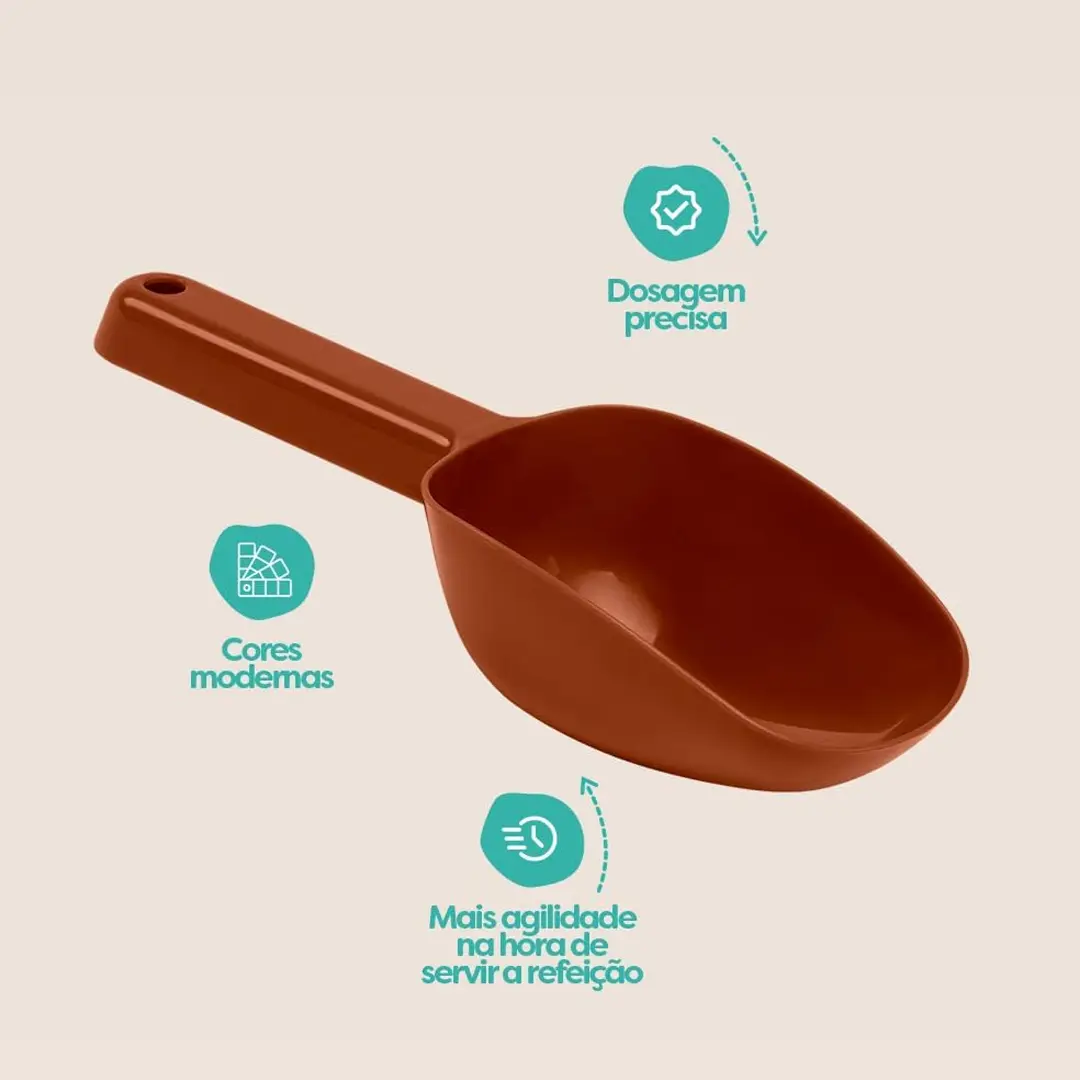 Pá Dosadora Stark Scoop para Ração 200ml Cobre