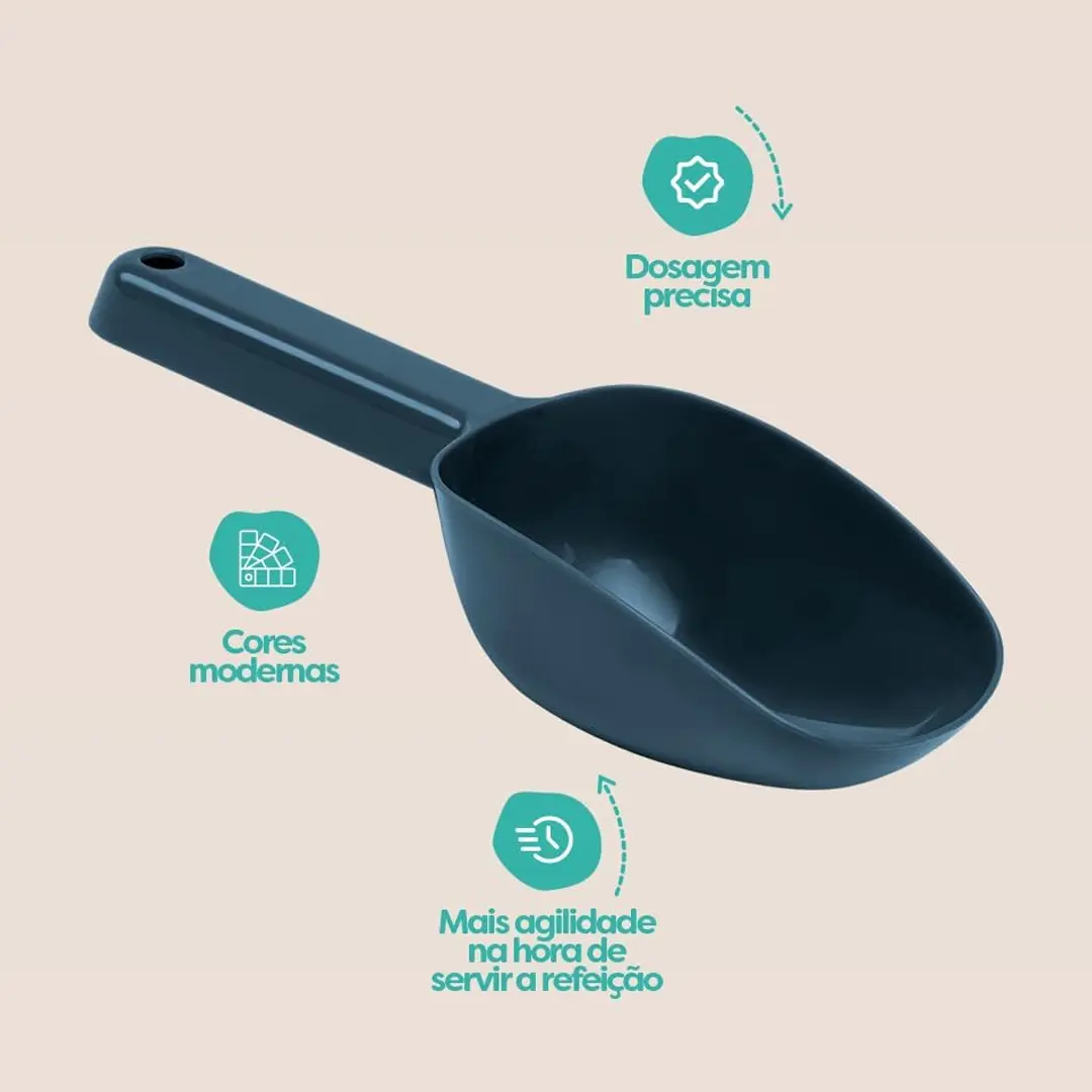Pá Dosadora Stark Scoop para Ração 200ml Cinza