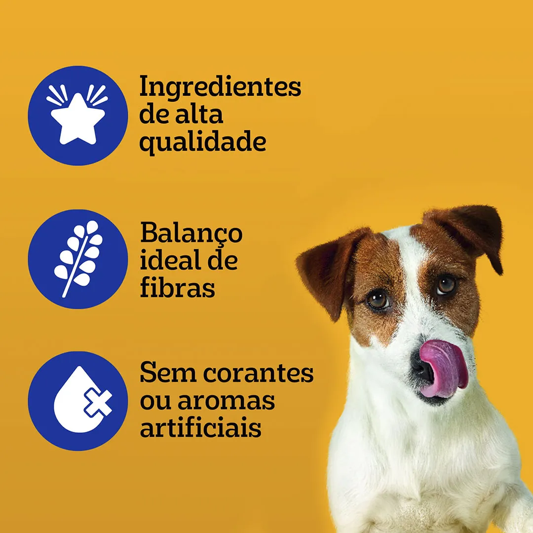 Pack Sachê Pedigree para Cães Adultos Raças Pequenas Leve 12 e Pague 10 Sabor Frango 100g