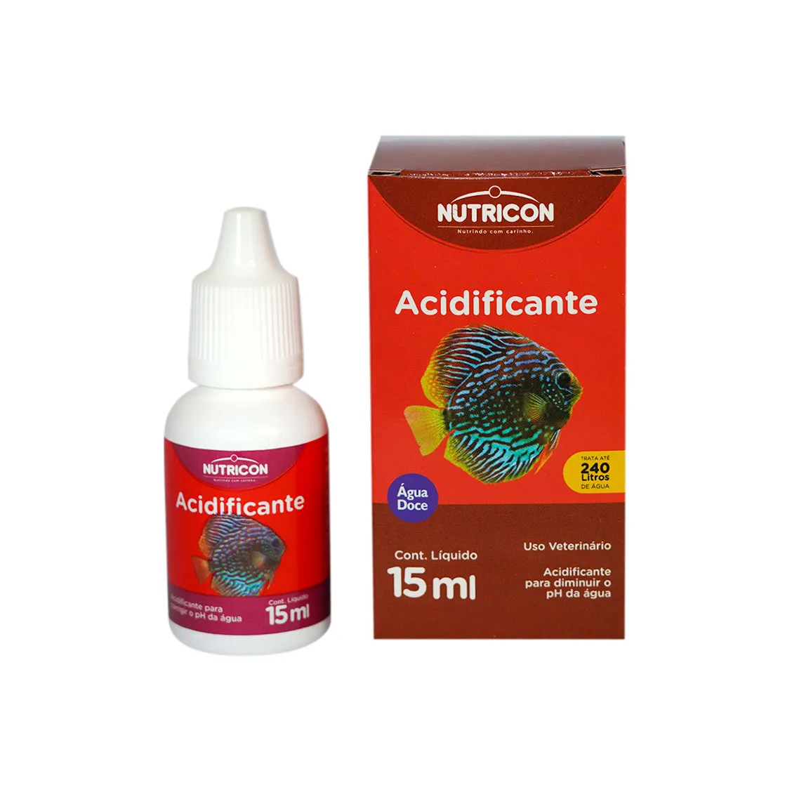 Kit para Aquário Nutricon Teste de pH + Alcalinizante + Acidificante + Condicionador de Água