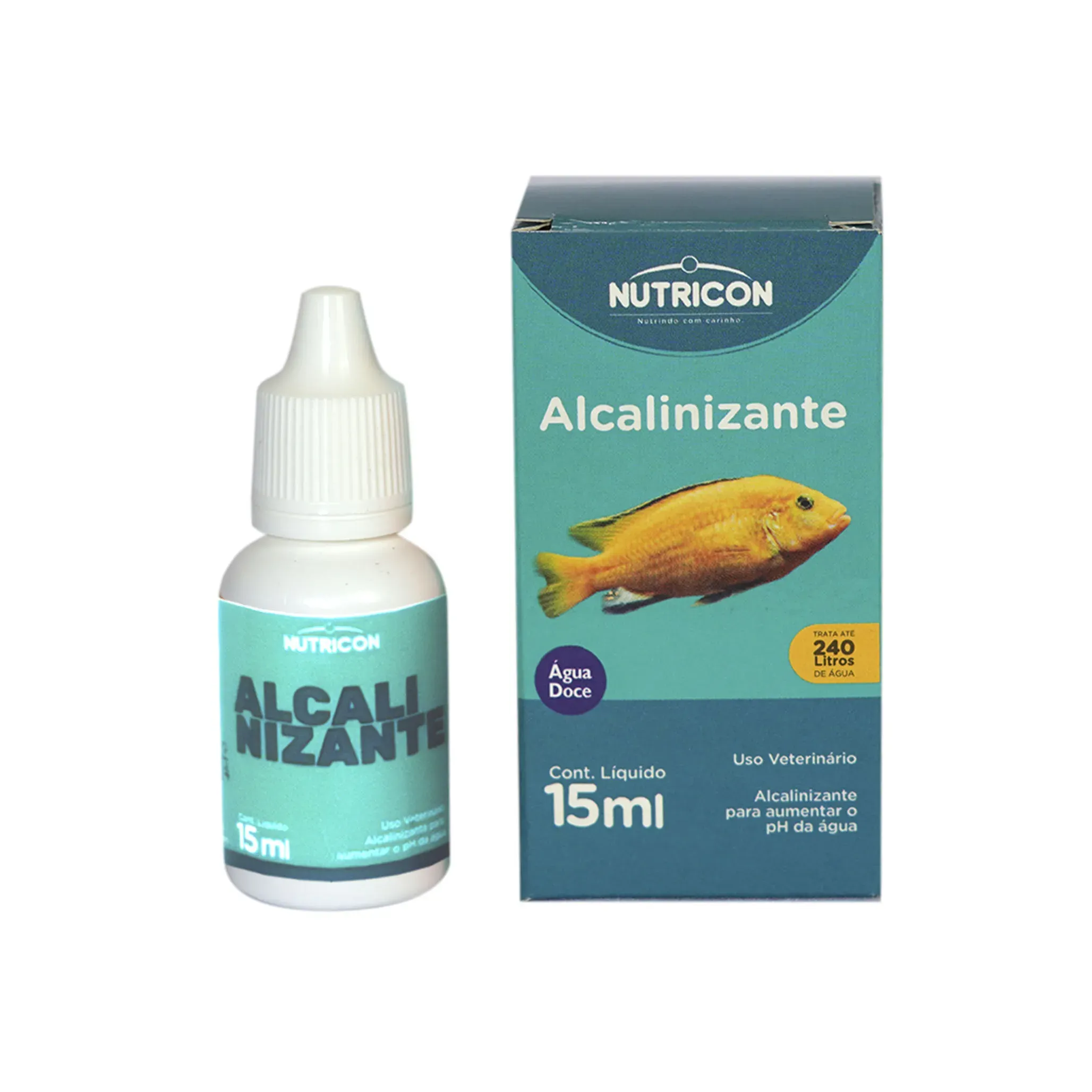 Kit para Aquário Nutricon Teste de pH + Alcalinizante + Acidificante + Condicionador de Água