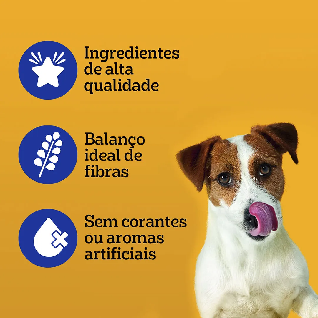 Pack Sachê Pedigree para Cães Adultos Raças Pequenas Leve 12 e Pague 10 Sabor Cordeiro 100g