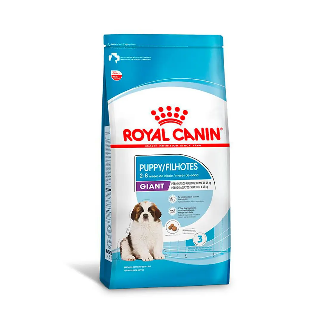 Ração Royal Canin Giant Puppy para Cães Filhotes de Porte Gigante 2 a 8 Meses de Idade 12Kg
