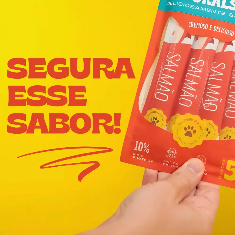 Petisco Coolors Natural Stick para Gatos Sabor Salmão Leve 2 e Pague 1