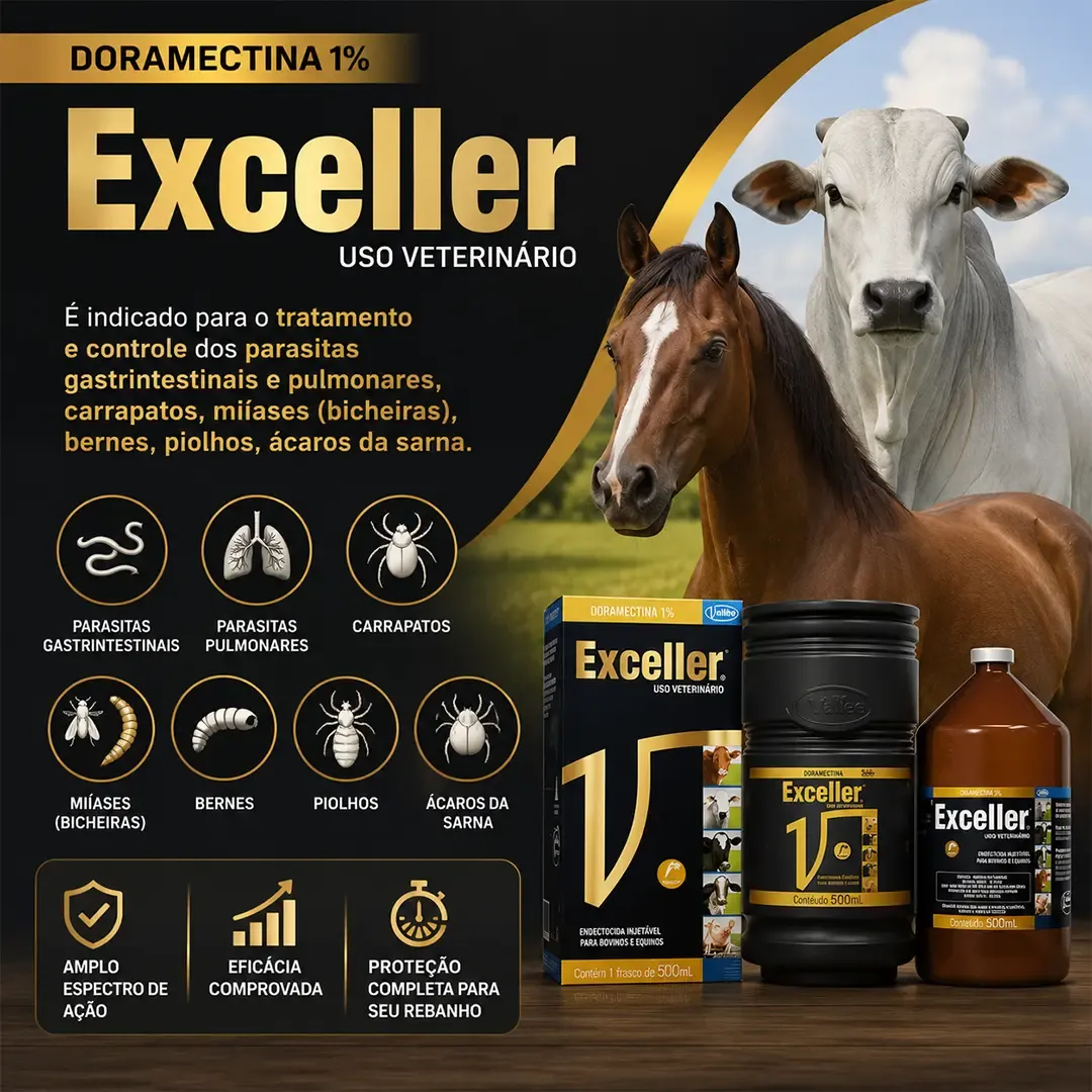 Exceller Doramectina 1% 500ml Vallé