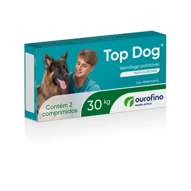 Kit Proteção Completa para Cães Coleira Leevre Grande+Vermífugo Top Dog 30Kg+WellPet 400mg Ourofino