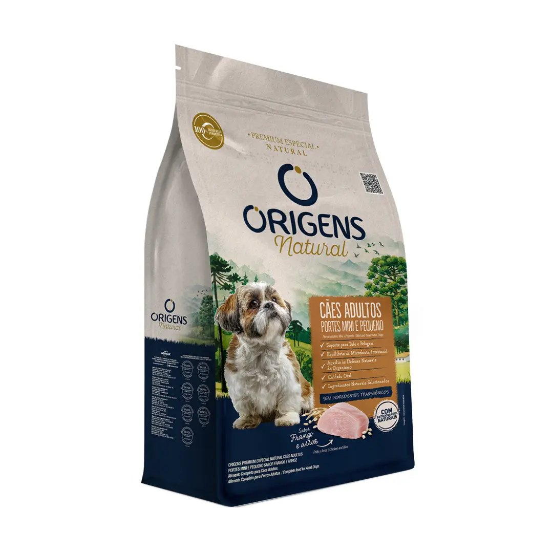 Ração Origens Natural Cães Adultos Raças Mini e Pequena Frango e Arroz 1kg